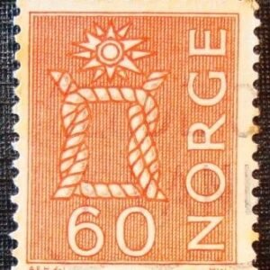 Selo postal da Noruega de 1967 Local Motives 60