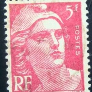 Selo postal da França 1947 Marianne type Gandon 5