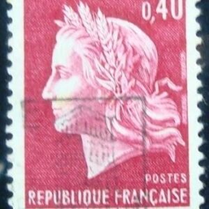 Selo postal da França de 1969 Marianne of Cheffer 40 U sev