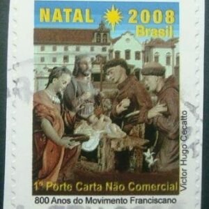 Selo postal do Brasil de 2008 Movimento Franciscano