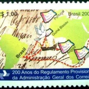 Selo postal do Brasil de 2008 Regulamento Provisional