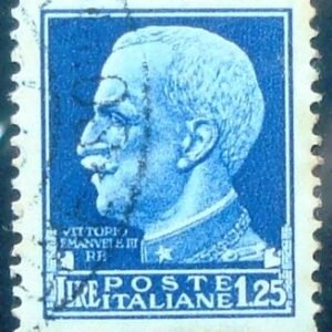 Selo postal da Itália de 1929 Vittorio Emanuele III 25