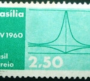 Selo postal do Brasil de 1960 Alvorada - C 449 U