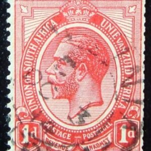Selo postal da África do Sul de 1913 King George V 1