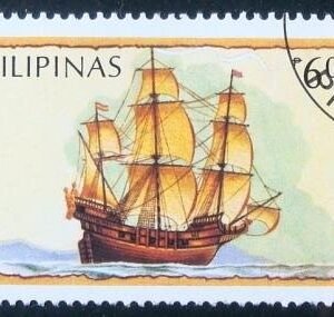 Selo postal da Filipinas de 1984 Spanish Gallion