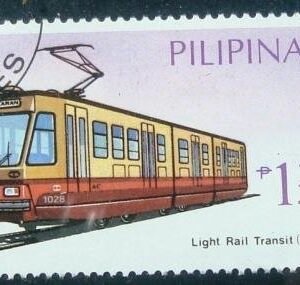 Selo postal da Filipinas de 1984 Light Rail Transit