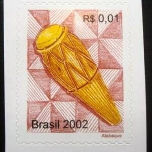 Selo postal do Brasil de 2005 Atabaque M