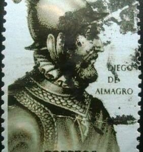 Selo postal da Espanha de 1964 Diego de Almagro