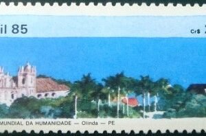 Selo postal do Brasil de 1985 Olinda - C 1449 M