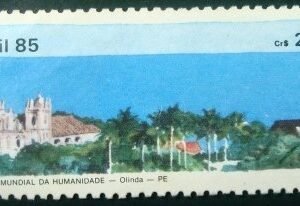 Selo postal de 1985 Olinda - C 1449 U