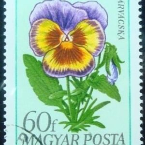 Selo postal da Hungria de 1968 Pansy