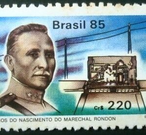 Selo postal de 1985 Marechal Rondon - C 1453 N