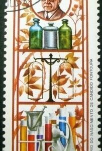 Selo postal de 1985 Candido Fontoura - C 1454 U