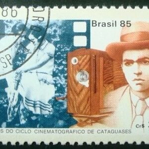 Selo postal do Brasil de 1985 Efígie de H. Mauro MCC