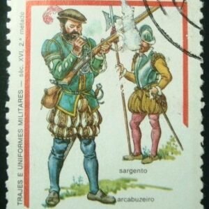 Selo postal de 1985 Arcabuzeiro e Sargento - C 1478 U