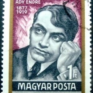 Selo postal da Hungria de 1969 Endre Ady