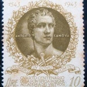 Selo postal do Vaticano de 1944 Anthony Canova