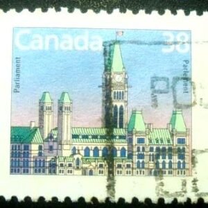 Selo postal do Canadá de 1988 Parliament