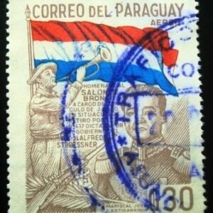 Selo postal do Paraguai de 1978 José Felix Estigarribia