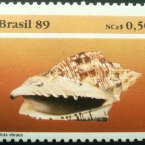 Selo postal do Brasil de 1989 Voluta Abraeu N