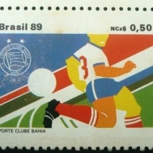 Selo postal do Brasil de 1989 E.C.Bahia