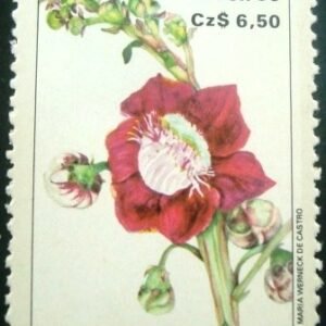 Quadra de selos postais do Brasil de 1986 Abricó