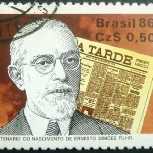 Selo postal do Brasil de 1986 Ernesto Simões Filho - C 1526 NCC
