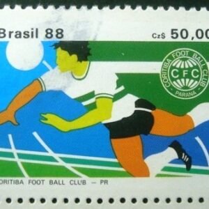 Selo postal do Brasil de 1988 Coritiba FC