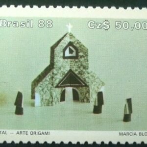 Selo postal do Brasil de 1988 Igreja