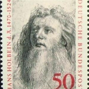 Selo postal da Alemanha de 1974 Hans Holbein the Elder