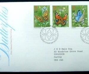 Envelope de Primeiro Dia do Reino Unido de 1981 Butterflies