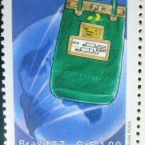 Selo postal do Brasil de 1987 Correio Internacional