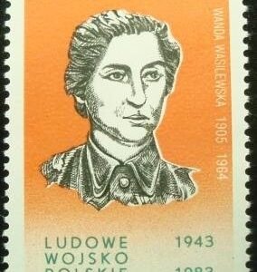 Selo postal da Polônia de 1983 Wanda Wasilewska