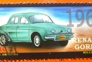 Selo postal do Brasil de 2001 Renault Gordini