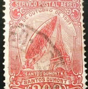 Selo postal AÉREO do Brasil de 1929 - A 18 U