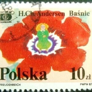 Selo postal da Polônia de 1987 The Little Mermaid