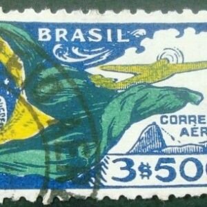 Selo postal AÉREO do Brasil de 1933 - A 34 U