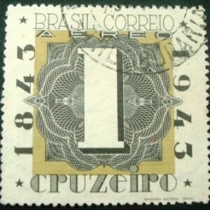 Selo postal AÉREO do Brasil de 1942 - A 48 U