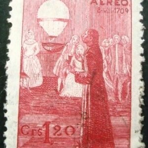 Selo postal AÉREO do Brasil de 1944 - A 57 U