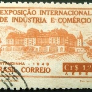Selo postal AÉREO do Brasil de 1948 - A 65 U