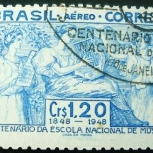 Selo postal AÉREO do Brasil de 1948 - A 67 NCC