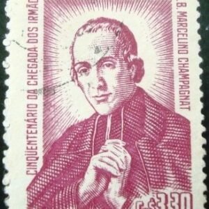 Selo postal AÉREO do Brasil de 1956 - A 78 U