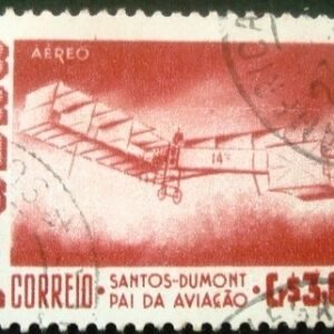 Selo postal AÉREO do Brasil de 1956 - A 79 U