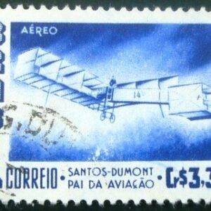 Selo postal AÉREO do Brasil de 1956 - A 81 U