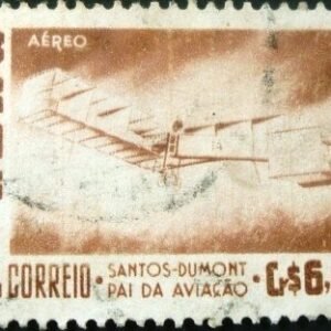 Selo postal AÉREO do Brasil de 1956 - A 83 U