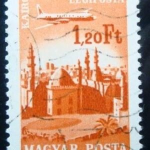 Selo postal da Hungria de 1966 Cairo