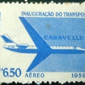 Selo postal Aéreo de 1959 Caravelle - A 89 N