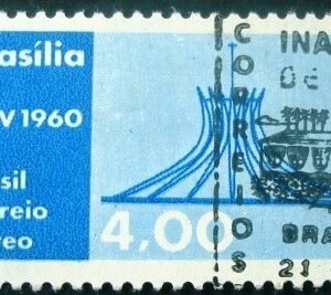 Selo postal do Brasil de 1960 Catedral - A 94 NCC