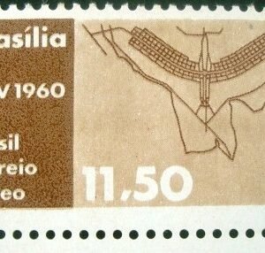 Selo postal AÉREO do Brasil de 1959 - A 96 M
