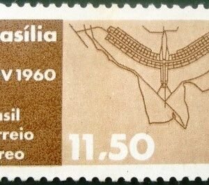 Selo postal AÉREO do Brasil de 1959 - A 96 U
